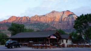 Uitzicht bij de shuttle.